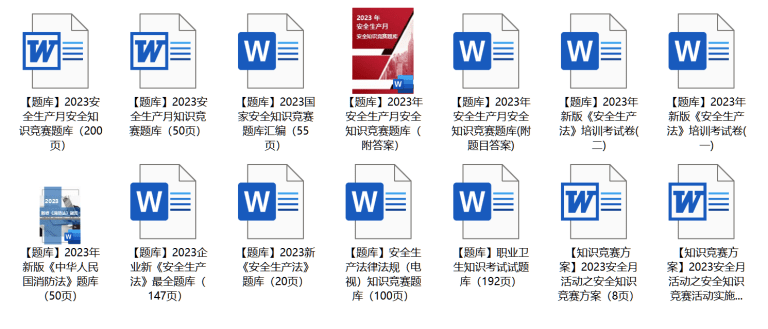 2023年安全生产月资料合集(免费下载)